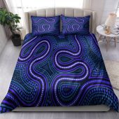 Australia Indigenous Bedding Set - Aboriginal Inspired style of connection concept