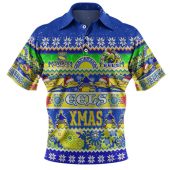 Parramatta Eels Christmas Aboriginal Custom Polo Shirt - Indigenous Knitted Ugly Xmas Style Polo Shirt