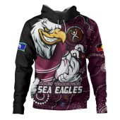 Manly Warringah Sea Eagles Hoodie Power Through Generations NAIDOC Edition