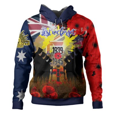 Australia Anzac Day Hoodie - Anzac Day World War II Commemoration 1939 -1945 Hoodie