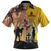 Australia Anzac Day Custom Polo Shirt - Remembrance Day Lest We Forget Special Black Polo Shirt