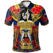Otago Highlanders Anzac Watercolour Hoodie - Remembrance Highlanders With New Zealand Flag And Poppy Flower
