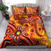 Australia Indigenous Bedding Set - Aussie Lizard Indigenous Art