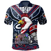 Sydney Roosters Polo Shirt Aboriginal Inspired Naidoc Week Custom For Die Hard Fan Supporters
