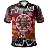 Washington Family Reunion Aboriginal Polo Shirt - Rose Mary With Goanna And Echidna Dot Painting Art Polo Shirt