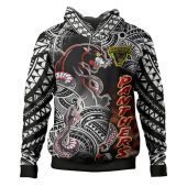Penrith Panthers Polynesian Hoodie - Custom Wild Black Penrith Panthers