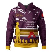 Brisbane Broncos Anzac Custom Hoodie - Keeping the Spirit Alive Hoodie