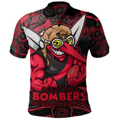 Essendon Polo Shirt Blazing Spirit Of Victory