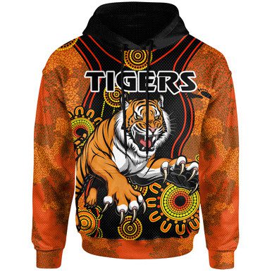 Wests Tigers Hoodie - Custom Indigenous Australia Tigers Hoodie