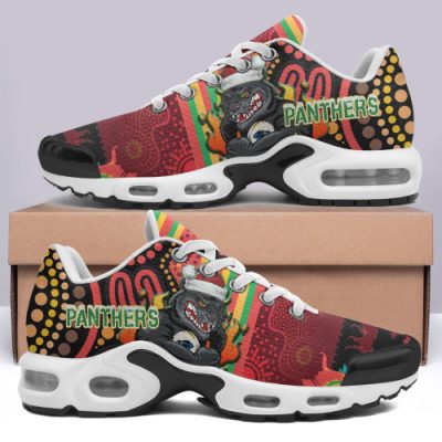 Penrith Panthers Christmas Cushion Shoes - Merry Christmas Indigenous Penrith Panthers Cushion Running Shoes