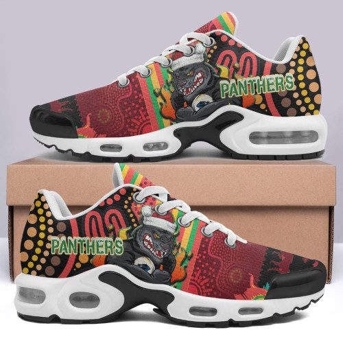 Penrith Panthers Christmas Cushion Shoes - Merry Christmas Indigenous Penrith Panthers Cushion Running Shoes Penrith Panthers Christmas Cushion Shoes - Merry Christmas Indigenous Penrith Panthers Cushion Running Shoes