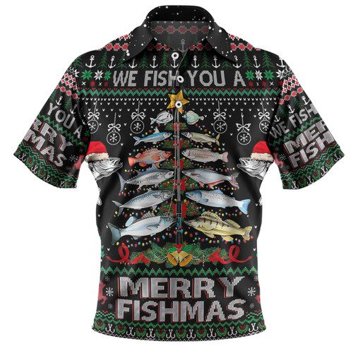 Australia Christmas Fishing Polo Shirt - Merrry Fishmas Fishing Rod Christmas Tree Polo Shirt Australia Christmas Fishing Polo Shirt - Merrry Fishmas Fishing Rod Christmas Tree Polo Shirt