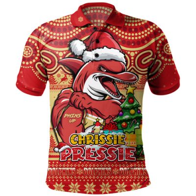 Redcliffe Dolphins Polo Shirt Aussie Ugly Christmas For Die Hard Fan Supporters