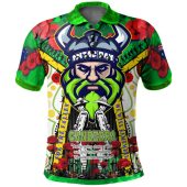 Canberra Raiders Anzac Watercolour Custom Hoodie - Remembrance Canberra Raiders Anzac Day With Poppy Flower