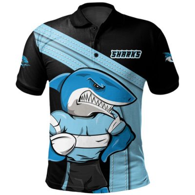 Cronulla-Sutherland Sharks Polo Shirt Custom Team Of Us Die Hard Fan Supporters