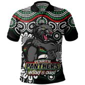 Penrith Panthers Polo Shirt Aboriginal Inspired Tough Fan Rugby For Life