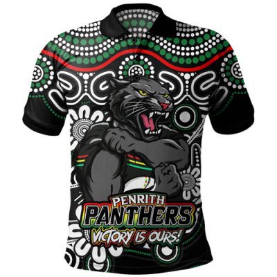 Penrith Panthers Polo Shirt Aboriginal Inspired Tough Fan Rugby For Life