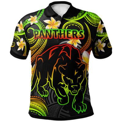 Penrith Panthers Polo Shirt - Custom Polyneisan Penrith Panthers Polo Shirt
