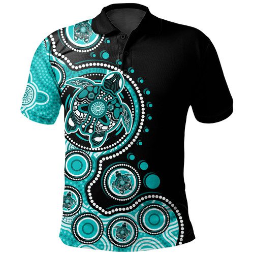 Australia Polo Shirt Indigenous Turtle Aboriginal Dot Art Australia Polo Shirt Indigenous Turtle Aboriginal Dot Art