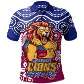 Brisbane Lions Polo Shirt Aboriginal Inspired Tough Fan Football For Life