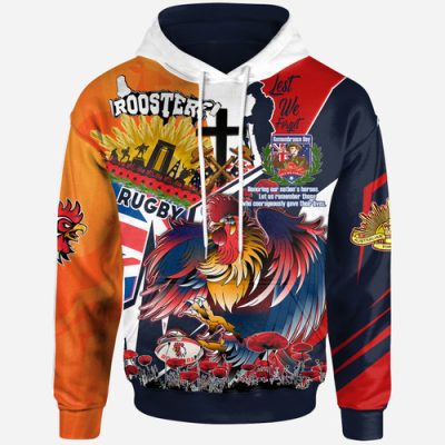 Australia Sydney Hoodie - Custom Remembrance Sydney Anzac Quote With Poppy And Rosemary Hoodie