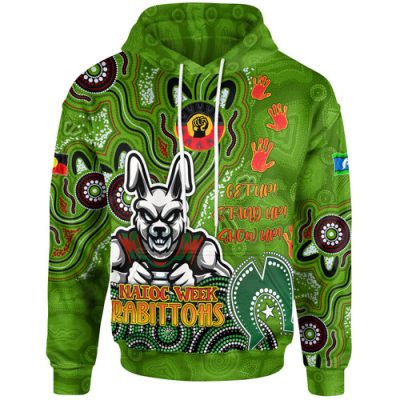 South Sydney Rabbitohs Hoodie - Custom Aussie Naidoc Week South Sydney Rabbitohs Hoodie