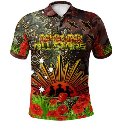 All Stars Rugby Polo Shirt - Custom Indigenous All Stars