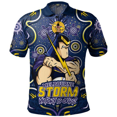 Melbourne Storm Polo Shirt Aboriginal Pattern Inspired Victory Is Ours Melbourne Storm Polo Shirt Aboriginal Pattern Inspired Victory Is Ours