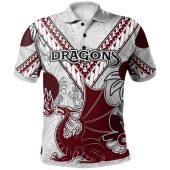 St. George Illawarra Dragons Custom Polo Shirt- St. George Illawarra Dragons Supporter Polo Shirt