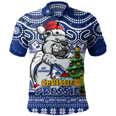 Canterbury-Bankstown Bulldogs Polo Shirt Aussie Ugly Christmas For Die Hard Fan Supporters