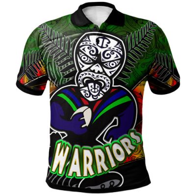 New Zealand Warriors Hoodie - Custom Warrios Maori Mask Player Maori Style Ethnic Ornament Pattern Player And Number Hoodie