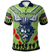 Canberra Raiders Polo Shirt - Anzac Warriors Gradient Style Polo Shirt