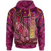 Maroons Rugby Hoodie - Custom Maroons Kangaroo Hoodie