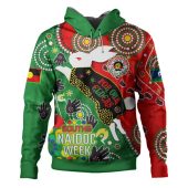 South Sydney Rabbitohs Hoodie - Custom Souths Naidoc For Our Elders Watercolour Dot Painting Hoodie
