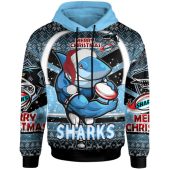 Cronulla-Sutherland Sharks Christmas Hoodie - Custom Christmas Super Cronulla-Sutherland Sharks Hoodie