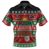 South Sydney Rabbitohs Aboriginal Custom Polo Shirt - Indigenous Knitted Ugly Xmas Style Polo Shirt