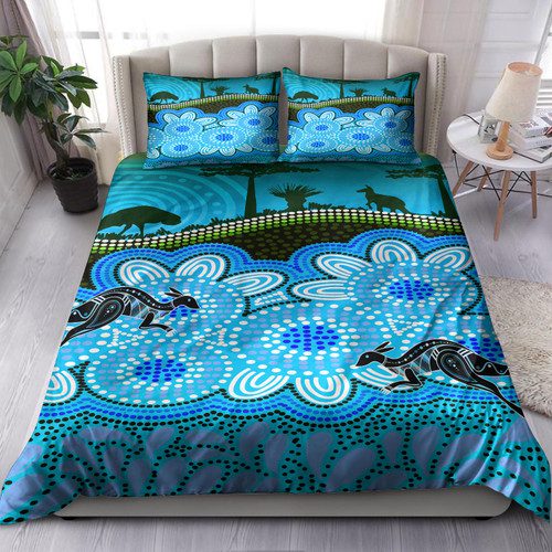 Australia Indigenous Bedding Set - Australian art background - nature concept Australia Indigenous Bedding Set - Australian art background - nature concept