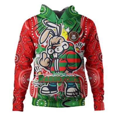 South Sydney Rabbitohs Custom Hoodie - Indigenous Souths Blood, Passion, Pride Hoodie