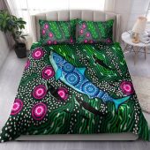 Australia Indigenous Bedding Set - Dreaming art aboriginal inspired background