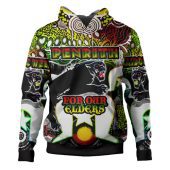 Penrith Panthers Naidoc Week Hoodie - Custom Indigenous Penrith Panthers For Our Elders Watercolour Style Hoodie
