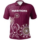 Maroons Rugby Polo Shirt - Custom Indigenous Maroons Polo Shirt