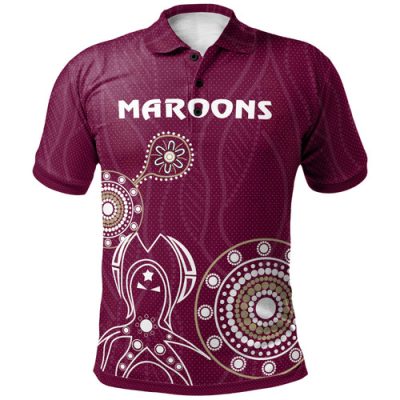 Maroons Rugby Polo Shirt - Custom Indigenous Maroons Polo Shirt