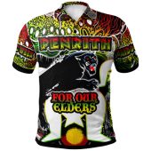 Penrith Panthers Naidoc Polo Shirt - Custom Indigenous Penrith Panthers For Our Elders Watercolour Style Polo Shirt