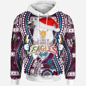 Manly Warringah Sea Eagles Christmas Hoodie - Custom Christmas Super Eagles Hoodie