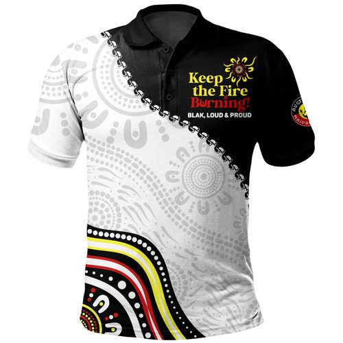 Australia Polo Shirt Naidoc Week Indigenous Culture Inspired Keep the Fire Burning! Blak, Loud and Proud Australia Polo Shirt Naidoc Week Indigenous Culture Inspired Keep the Fire Burning! Blak, Loud and Proud