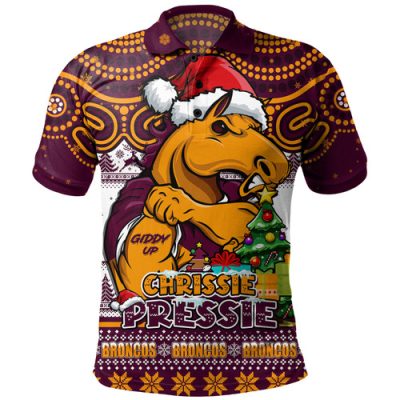 Brisbane Broncos Polo Shirt Aussie Ugly Christmas For Die Hard Fan Supporters