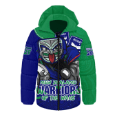 New Zealand Warriors Hooded Padded Jacket Battle For Glory Rugby Finals Edition