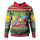 Australia Christmas Custom Hoodie - Surfing Santa Hoodie
