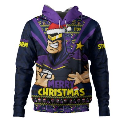 Melbourne Storm Hoodie Merry Christmas Festive Spirit Edition