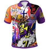Melbourne Storm Polo Shirt - Custom Remembrance Melbourne Storm Anzac Quote With Poppy And Rosemary Polo Shirt